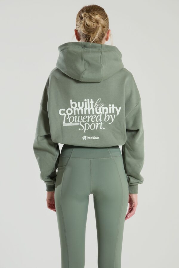 Active Cropped Hoodie - Olive Green Sweater - Olive Green Xl Active Cropped Hoodie - Olive Green Sweater - Olive Green Xl