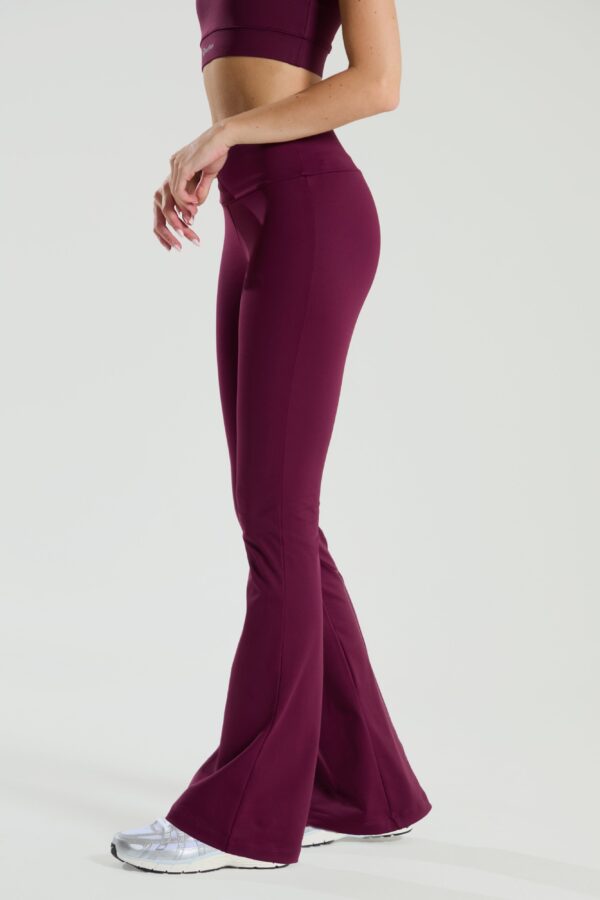 Active Flared Legging - Burgundy - Burgundy L Regular