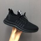 All Black Work Shoes Men's Mesh Men's Shoes - Mixed