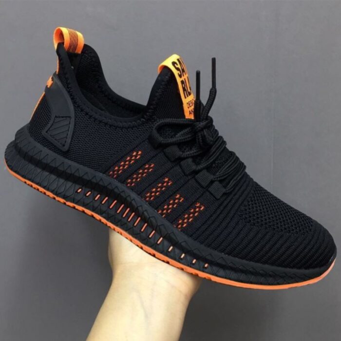 All Black Work Shoes Men's Mesh Men's Shoes - Mixed