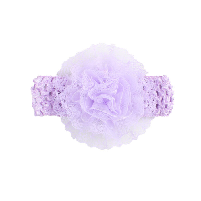 Baby Hair Band Chiffon Flower Lace Elastic - Mixed Baby Hair Band Chiffon Flower Lace Elastic - Mixed