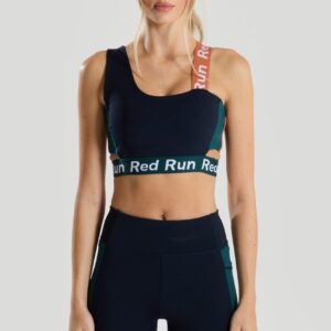 Colour Block Sports Bra - Elements - Navy