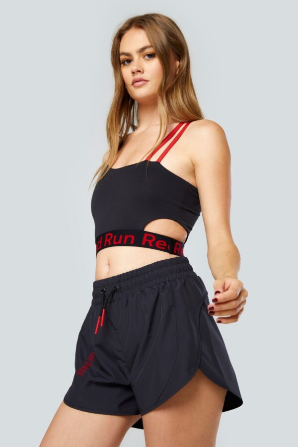 Colour Block Sports Bra - Inky - Black Xs