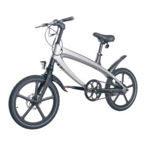 Cruzaa Gun Metal Grey Electric Bike Built-in Speakers
