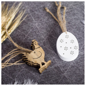 Easter-Wooden-Decorative-Pendant-Easter-Rabbit-White-2