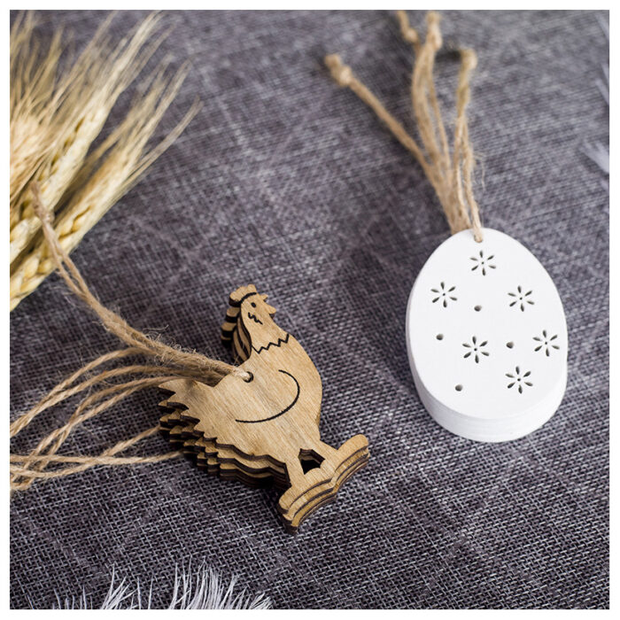 Easter-Wooden-Decorative-Pendant-Easter-Rabbit-White-2