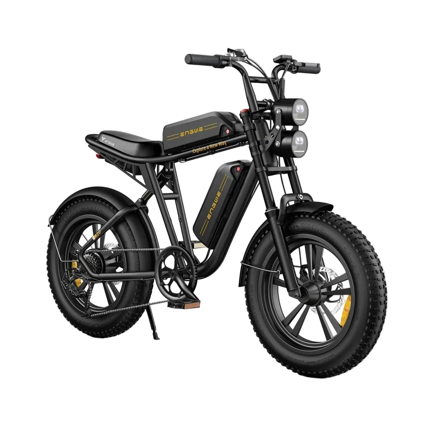 ENGWE M20 Electric Bike 25 km/h Dual Suspension Double Battery Long Range - Black