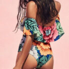 Floral-Print-Halter-Ruffled-Off-Shoulder-Swimsuits-Mixed-3