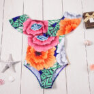 Floral-Print-Halter-Ruffled-Off-Shoulder-Swimsuits-Mixed-6