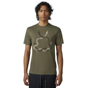 Fox Caved In SS Tech Tee Olive Green
