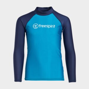 Freespirit Kids' Long Sleeve Rash Vest Blue - Ref 1840