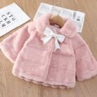 Girls' Winter Fur Seto Fur Short Coat Children's - Mixed