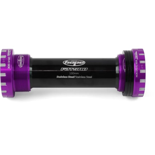Hope Standard Fat Bike Bottom Bracket 100mm Purple