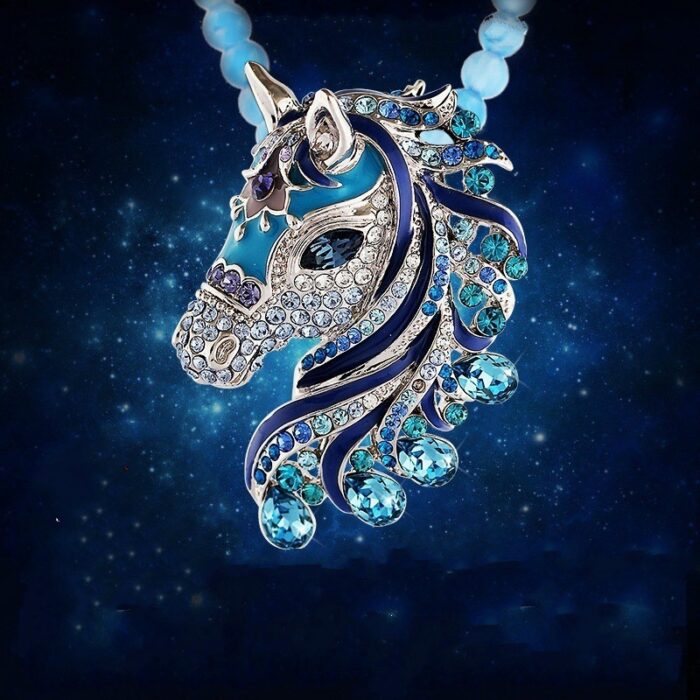Horse Head Sweater Chain Zodiac Pendants - Mixed Horse Head Sweater Chain Zodiac Pendants - Mixed