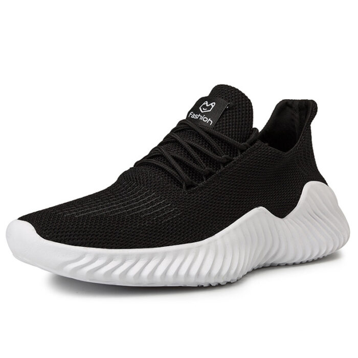 Large Size Men's Shoes Breathable Sports Shoes - Black Large Size Men's Shoes Breathable Sports Shoes - Black