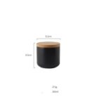 Light Luxury Wooden Lid Ceramic Sealed Can - Mixed
