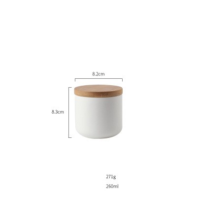 Light Luxury Wooden Lid Ceramic Sealed Can - Mixed Light Luxury Wooden Lid Ceramic Sealed Can - Mixed