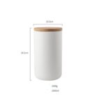 Light Luxury Wooden Lid Ceramic Sealed Can - Mixed