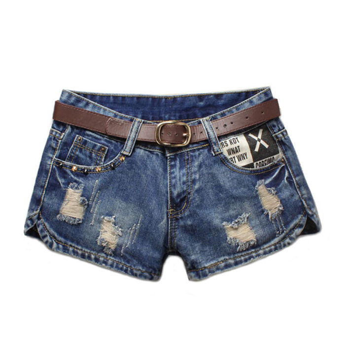 Loose Large Size Side Zipper Hole Low-Waist - Mixed Loose Large Size Side Zipper Hole Low-Waist - Mixed