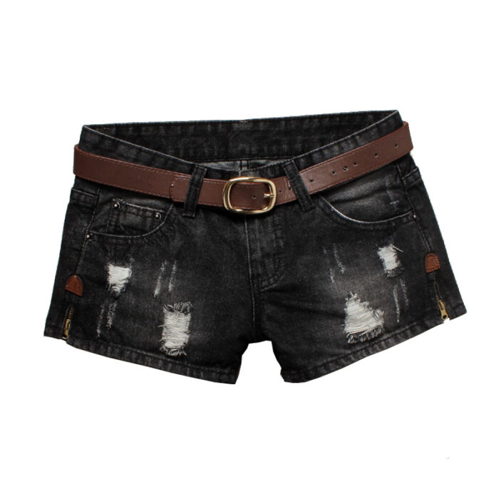 Loose Large Size Side Zipper Hole Low-Waist - Mixed Loose Large Size Side Zipper Hole Low-Waist - Mixed