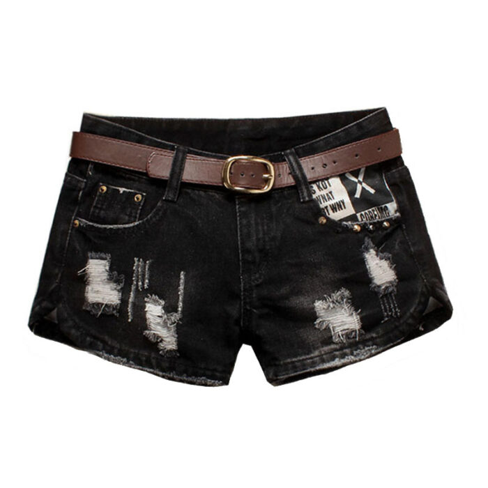 Loose Large Size Side Zipper Hole Low-Waist - Mixed Loose Large Size Side Zipper Hole Low-Waist - Mixed
