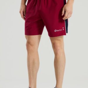 Men's Panelled Sports Short - Crimson Wave - Burgundy Xs