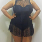 Mesh Sexy Ladies Plus Size Swimsuit - Mixed