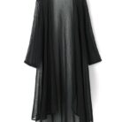 New-Black-Mid-length-Thin-Outer-Match-Shawl-Gauzy-Mixed-11