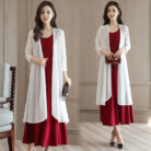 New-Black-Mid-length-Thin-Outer-Match-Shawl-Gauzy-Mixed-12