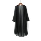 New Black Mid-length Thin Outer Match Shawl Gauzy - Mixed