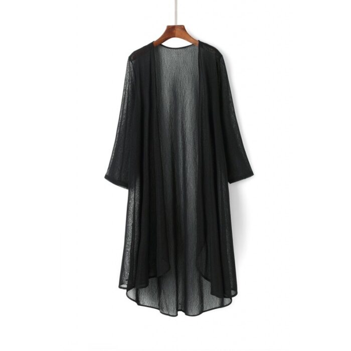 New Black Mid-length Thin Outer Match Shawl Gauzy - Mixed New Black Mid-length Thin Outer Match Shawl Gauzy - Mixed