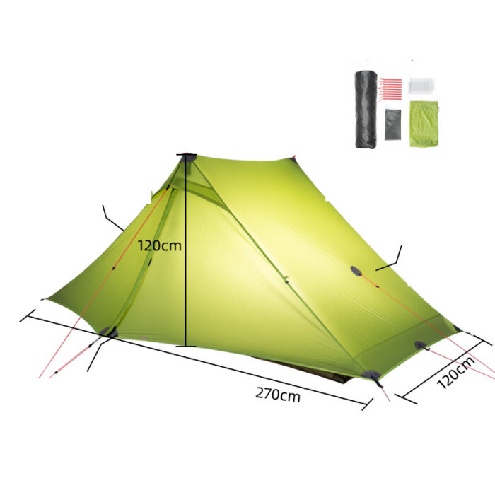 Outdoor Hiking Professional Poleless Tent - Mixed Outdoor Hiking Professional Poleless Tent - Mixed