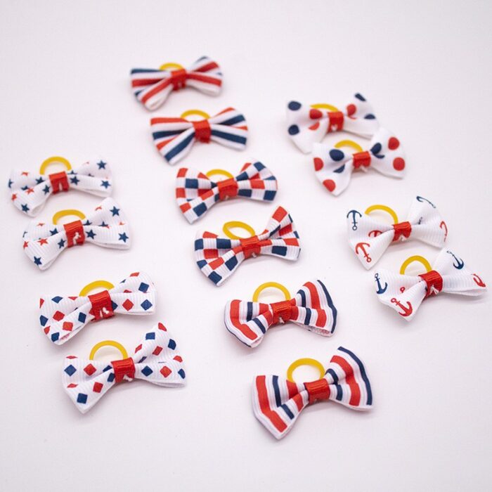 Pet Dog Cat Headdress Flower Bow Rubber Band - Mixed Pet Dog Cat Headdress Flower Bow Rubber Band - Mixed