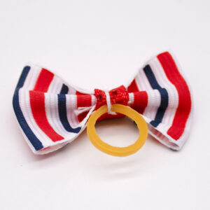 Pet Dog Cat Headdress Flower Bow Rubber Band - Mixed