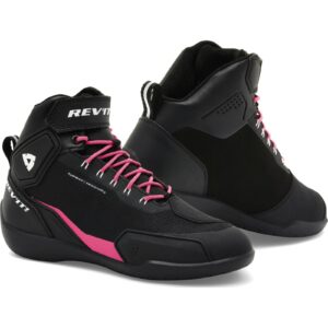 Rev G-Force H2O Ladies Motorcycle Shoes - Black Pink Uk 8 Eu