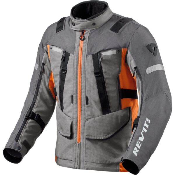Rev Sand 4 H2O Motorcycle Jacket - Grey Orange Uk 48 Eu 58