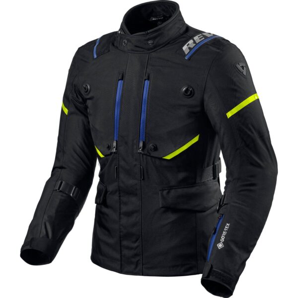 Rev Vertical Gtx Motorcycle Jacket - Black Uk 44 Eu 54 Us 44