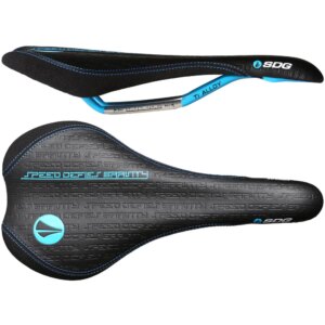SDG Circuit MTB Ti-Alloy Rail Saddle Black/Blue