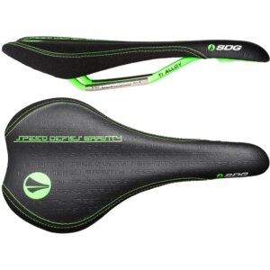 SDG Circuit MTB Ti-Alloy Rail Saddle Black/Green