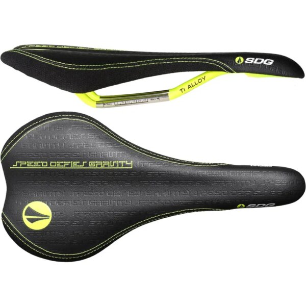 SDG Circuit Mountain Ti-Alloy Saddle Black/Yellow