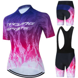 Short-sleeved Bib Cycling Jersey Suit Summer Road - Mixed
