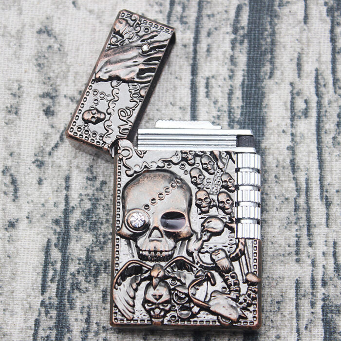 Skull-Langsheng-Gas-Lighters-Creative-Metal-Mixed-8 Skull-Langsheng-Gas-Lighters-Creative-Metal-Mixed-8