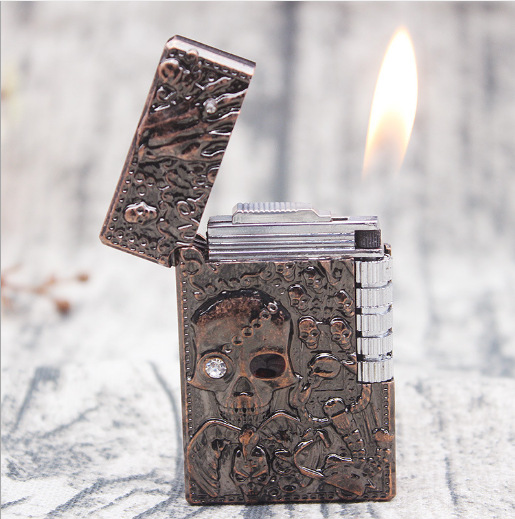Skull-Langsheng-Gas-Lighters-Creative-Metal-Mixed-9 Skull-Langsheng-Gas-Lighters-Creative-Metal-Mixed-9