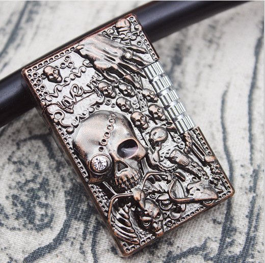 Skull Langsheng Gas Lighters Creative Metal - Mixed Skull Langsheng Gas Lighters Creative Metal - Mixed
