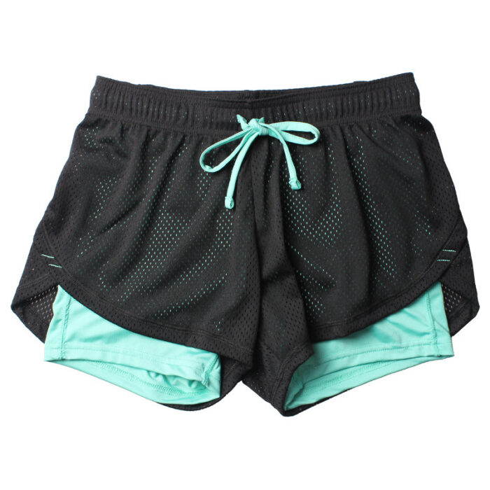 The New Drawstring Fake Two-Piece Running - Mixed The New Drawstring Fake Two-Piece Running - Mixed