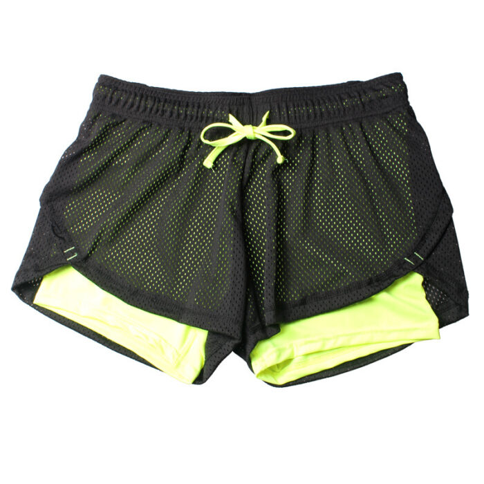The New Drawstring Fake Two-Piece Running - Mixed The New Drawstring Fake Two-Piece Running - Mixed