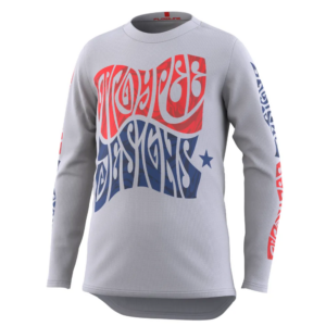 Troy Lee Designs Flowline Youth LS MTB Jersey Tripper Cement