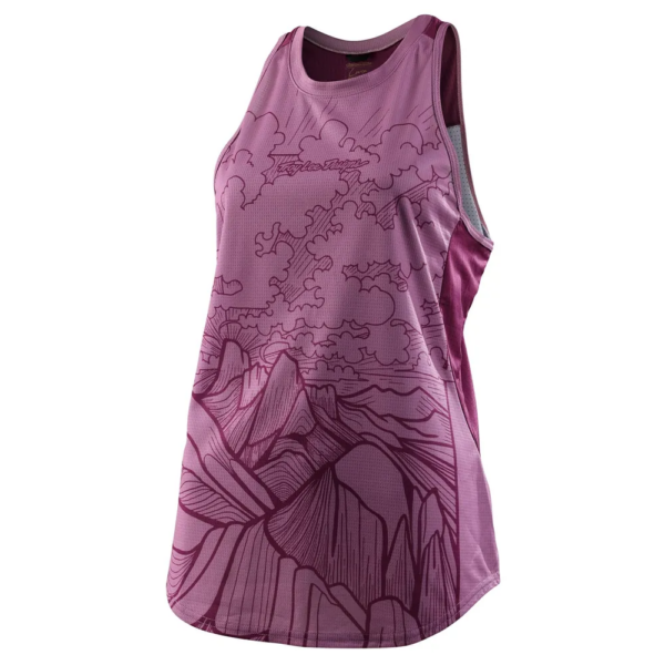 Troy Lee Designs Luxe Womens MTB Tank Micayla Gatto Rosewood