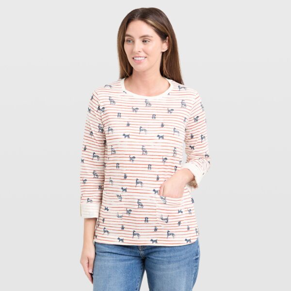 Weird Fish Anonna Cotton Stripe Jersey T-Shirt
