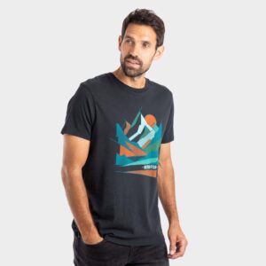 Weird Fish Men's Aspect Mountains Front Print Graphic T-shir